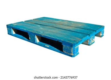 PALETTE EN BOIS EURO 1200/800 BLEU