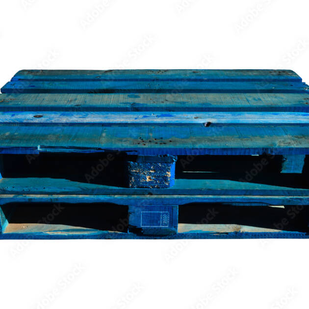 PALETTE EN BOIS 1200*800 BLEU OCCASION